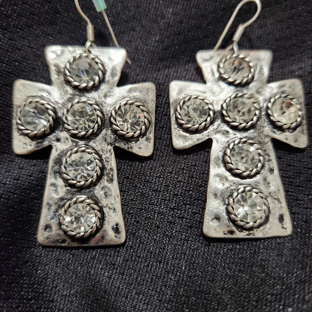 Cross earrings